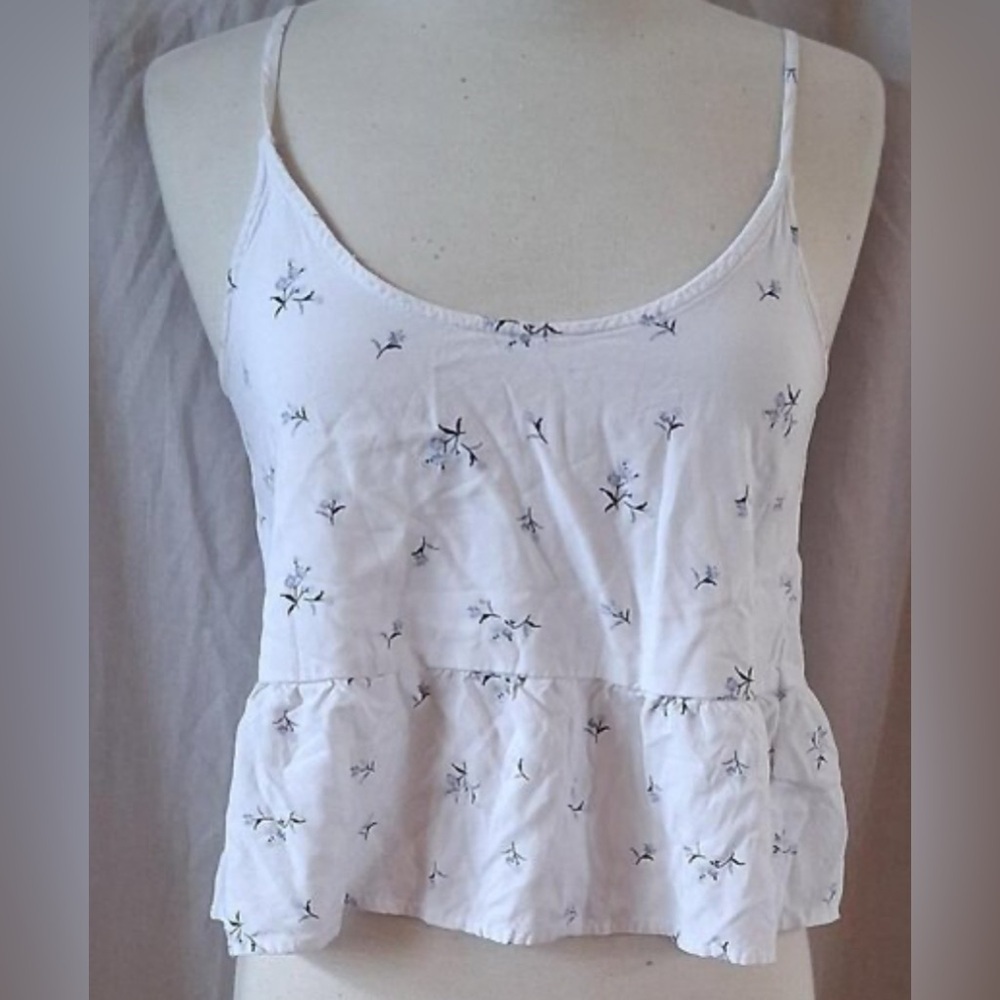 Hollister White and Blue Floral Camisole - Picture 1 of 6